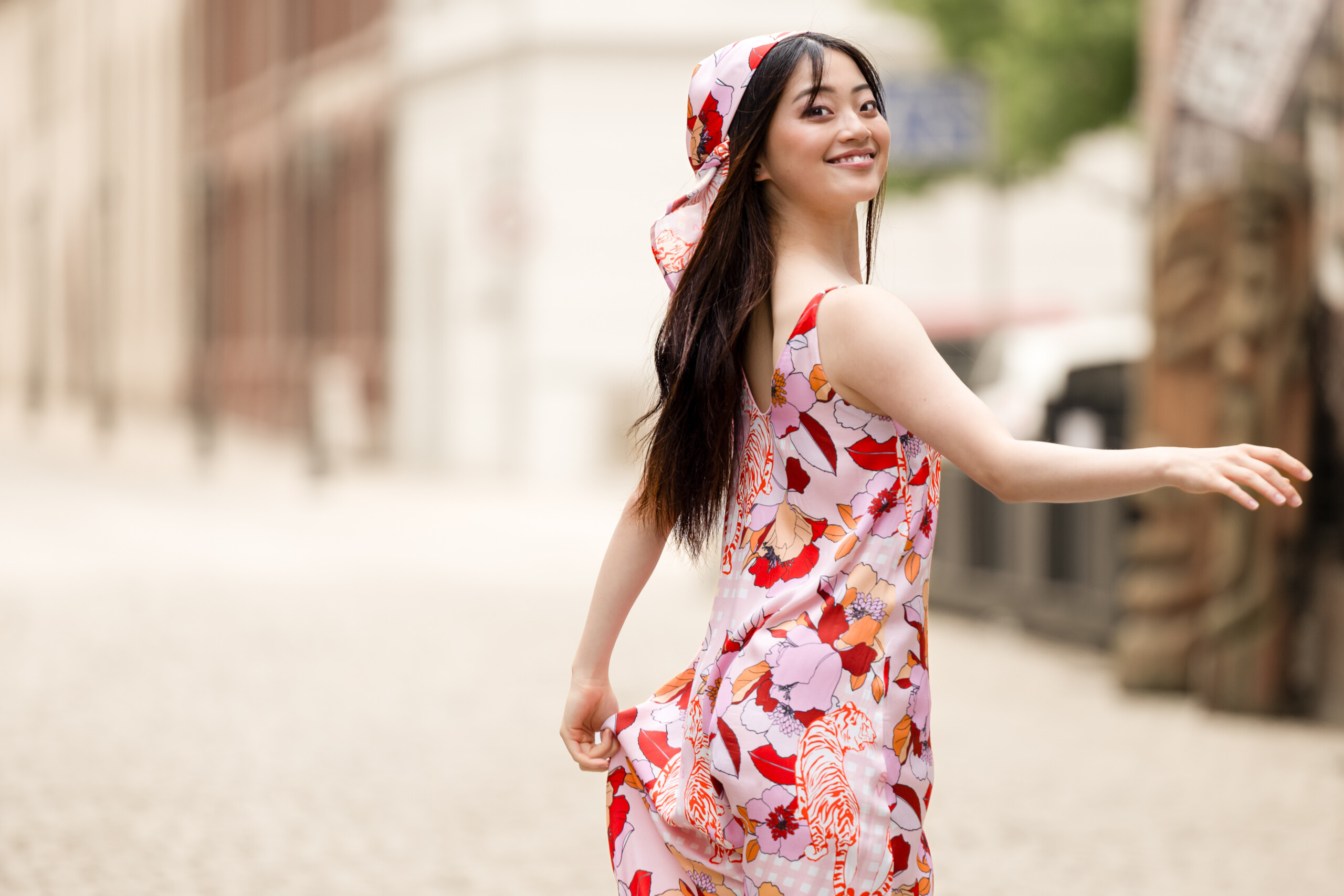Mimori Hosokawa in Sara Linke dress, 2026