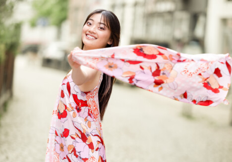 Mimori Hosokawa in Sara Linke dress, 2026